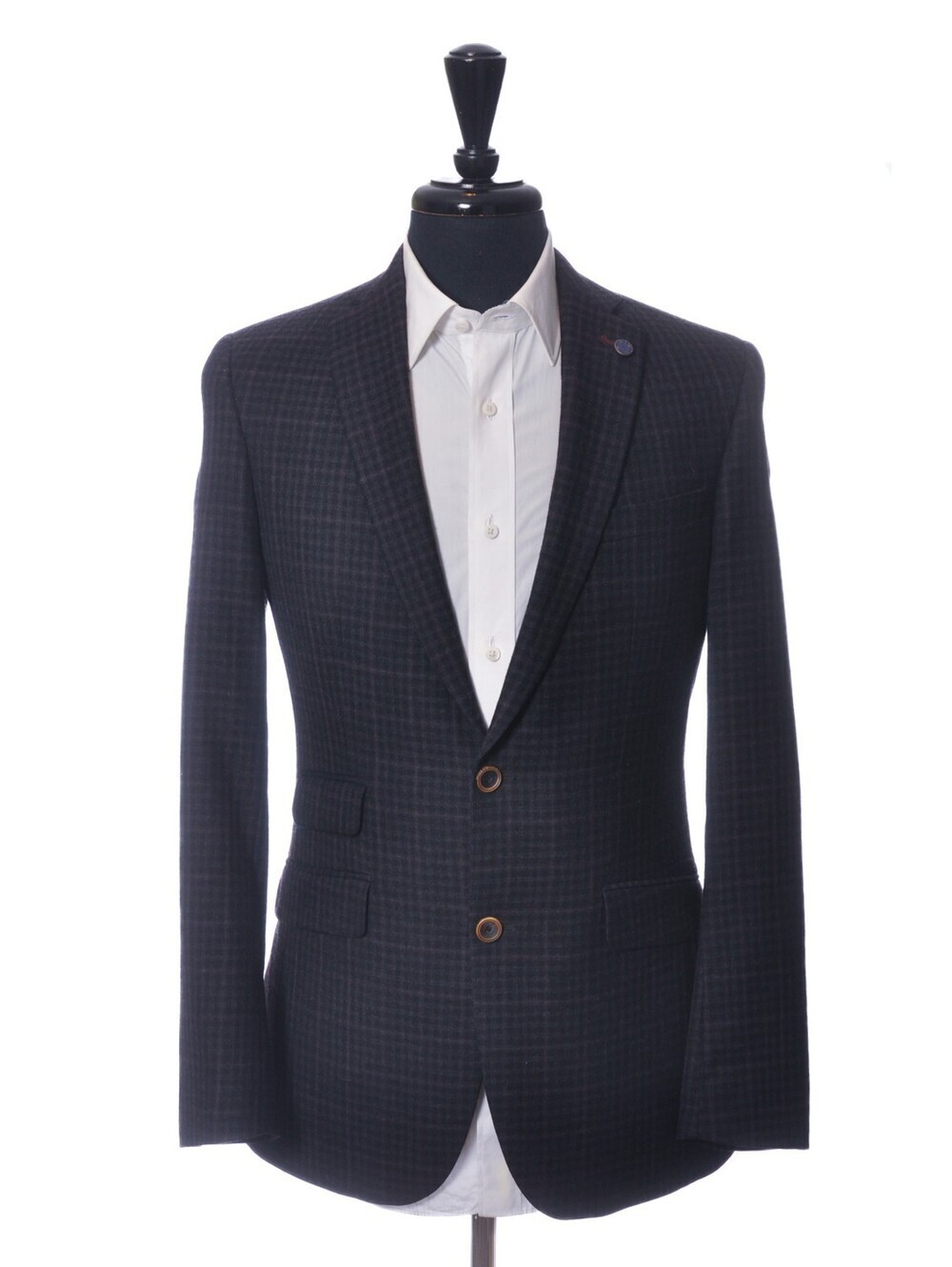 Ted Baker Charcoal Grey Check Joey Blazer 38R 37995